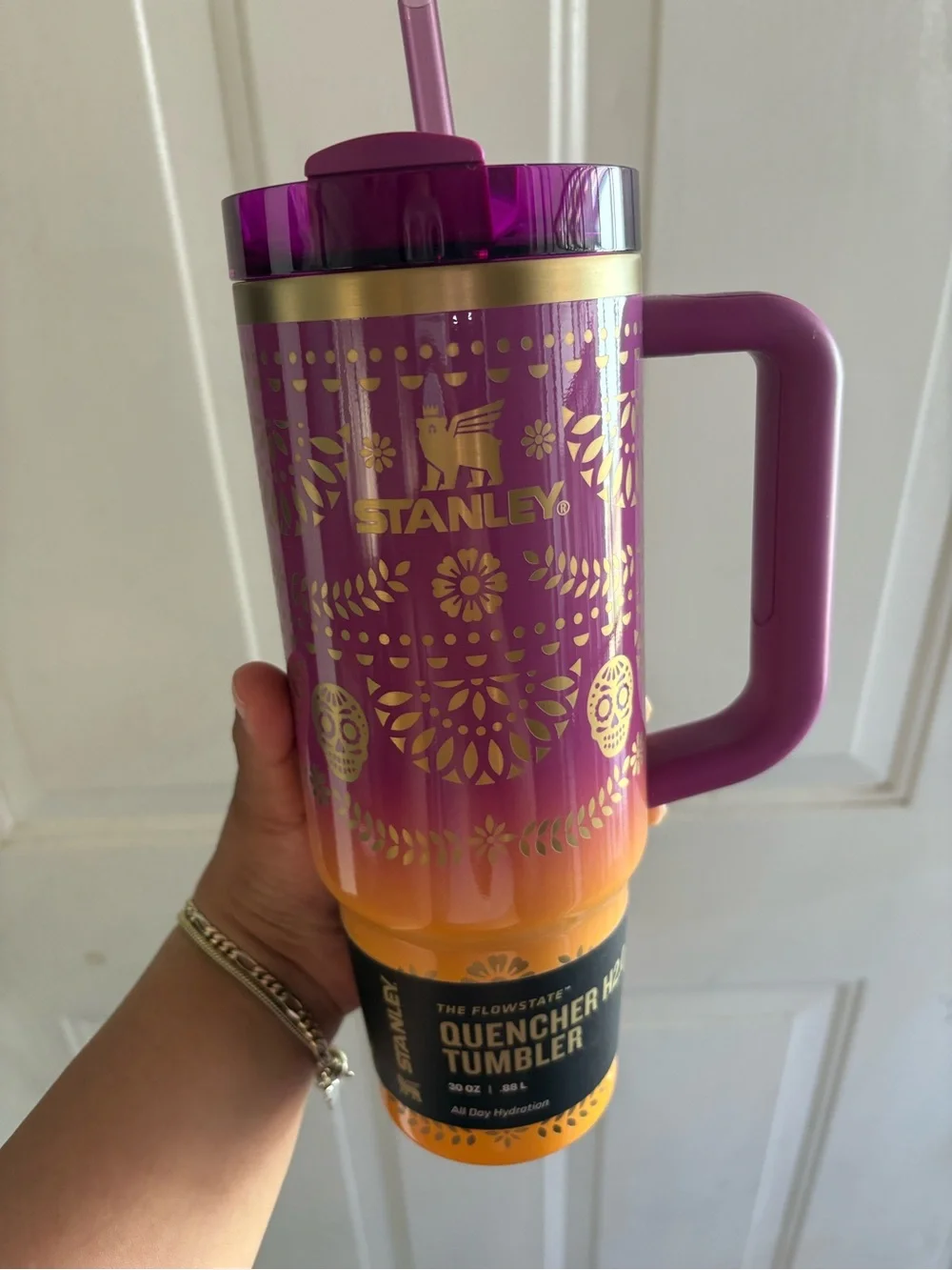 Stanley Sunrise Dia de Los Muertos 30oz Tumbler - Picture 2 of 3